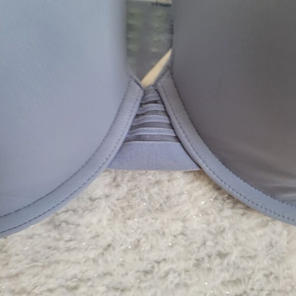 Le Mystere Bra 34G Blue T Shirt Lined Underwire Back Closure Smooth Profile - Picture 2 of 10